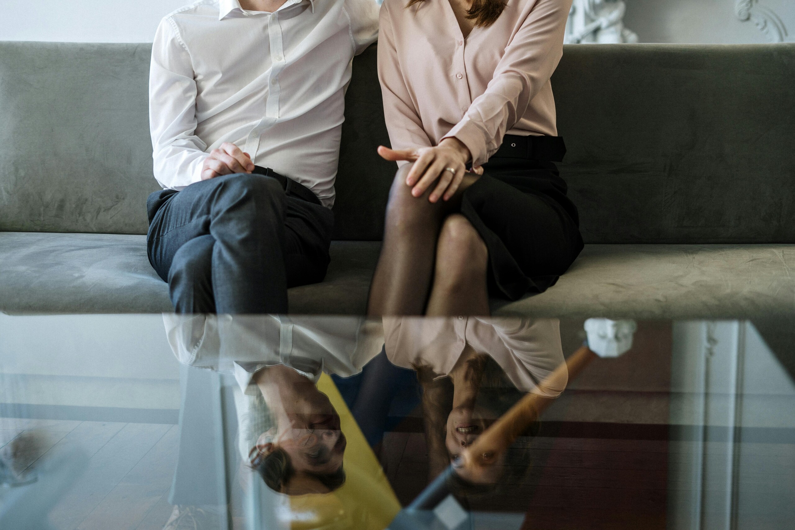 Married Couple Married couple sitting on the couch